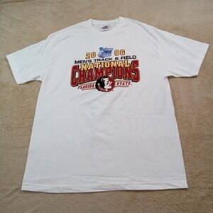 Florida State 2006 Men's National Champions Track & Field Y2K T-Shirt XL White